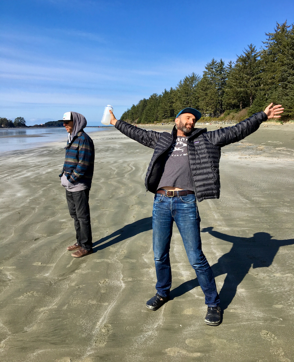 Josh on a beach in British Columbia